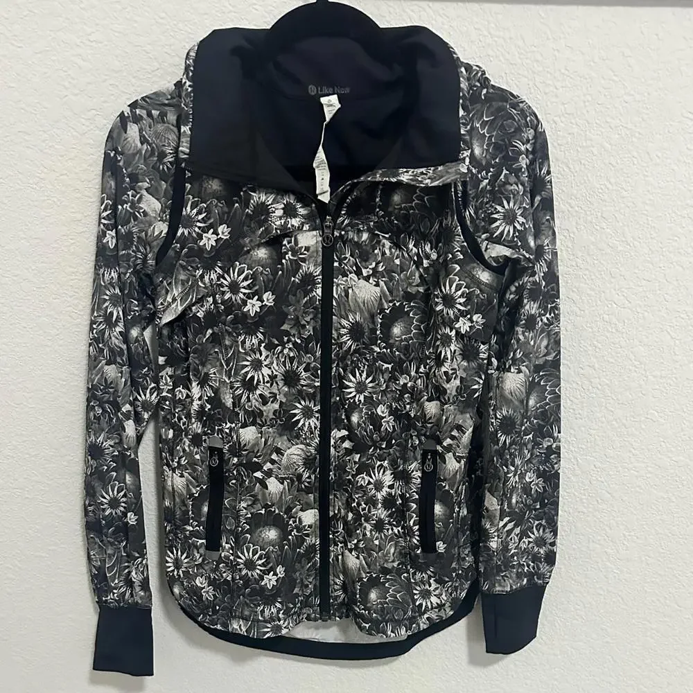 Lululemon Bring Back The Track Jacket Flowabunga Black 2